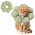 Avont Soft Cat Cone M Sagegreen Post-Surgery Anti-Lick Adjustable | Sagegreen M, Neck 7.9-11.8", Anti-Lick, Breathable, Lightweight, Soft Cotton, Adjustable Drawstring - color: Sagegreen, size: M (7.8" – 11.8")