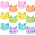 Yinder 24 Pads Cat Sticky Notes Cute Kawaii Cartoon Memo for School | Animal Theme Memo Notepad, Self Adhesive for Office School, Fun Gift for Veterinary Valentine Party Supplies Decor - style: Novelty Cat