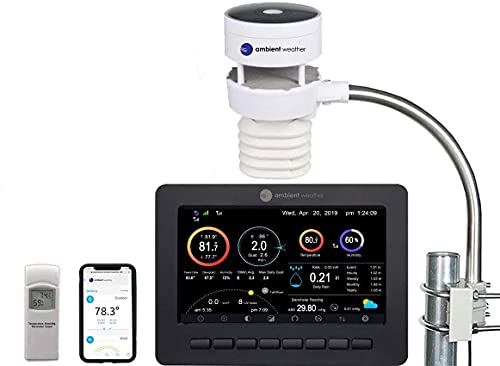 Ambient Weather WS-5050 Ultrasonic Smart Weather Station | Smart Home Ready - style: Display Console + Ultrasonic