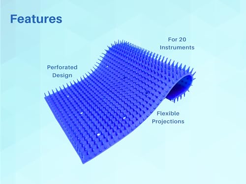 ARTMAN INSTRUMENTS Silicone Mat 7"X11" Blue for 20 Instruments Autoclave Sterilization Cassette Tray Surgical Dental - size: For 20 Instruments