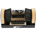 Deluxe Boot Scrubber, Outdoor Shoe Scraper Brush, Extra Wide | Steel Base & Weatherproof Wood, Heavy Duty Boot Cleaning Brush for Mud, Dirt & Snow, Ideal for Garden, Farm, Golf Course