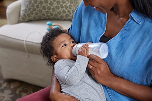 NUK Smooth Flow Anti Colic Baby Bottle, 5 oz, Elephant - color: Gray Elephant