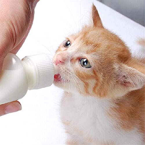 Pet Feeding Bottle and Syringes with Nipples for Small Cat Dog Animals (Model 1) - size: model1