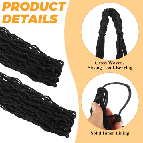 4 PCS Hay Net for Horses 40 Inch Length Slow Feed Hay Net for Slower Feeding 2.36"x2.36" Holes Hay Bag Travel Feeder for Horse Stable Trailer and Stall