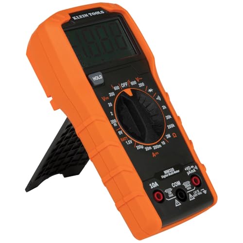 Klein Tools MM320KIT Digital Multimeter Electrical Test Kit, Non-Contact Voltage Tester, Receptacle Tester, Carrying Case and Batteries