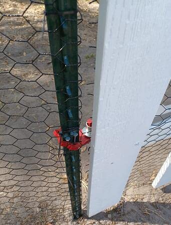 T-Post Gate Hinge Pins - Hang a gate of Any Farm or Garden from a Metal T Post - Outdoor Chain Link Fence Gate Hinges, Set of 2