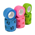 Vet Wrap for Dogs, Self Adhesive Bandage for Wounds & Paw Protection, Waterproof Non-Woven Cohesive Wrap for Swelling, Sprains & Pain Relief, 2 Inch 6 Rolls