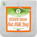 Pro Quality Nut Milk Bag – Big XL Commercial Food Grade – Strong Durable Reusable Almond Milk Straining Bags & All Purpose Fine Mesh Nylon Cheesecloth Strainer– Juicing-Cheese–Recipes & Vids