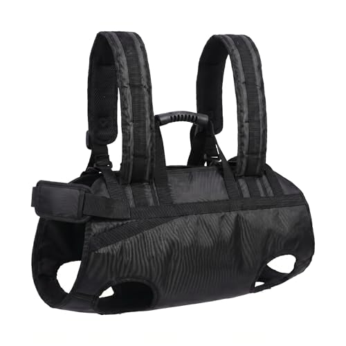 2 in 1 Dog Lift Harness Backpack Carrier, Full Body Support Sling for Senior Injured Disabled Dogs, Adjustable Pet Mobility Aid for Post Surgery Recovery Travel Hiking Car Rides, XXXL