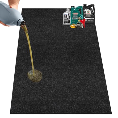 36" x 60" Oil Drip Mat for Garage Driveway, Reusable Floor Oil Spill Leak Absorbent Pads for Motorcycle Car Oil Leak Stain Resistant(1pcs) - size: 3' x 5' (Rectangular)
