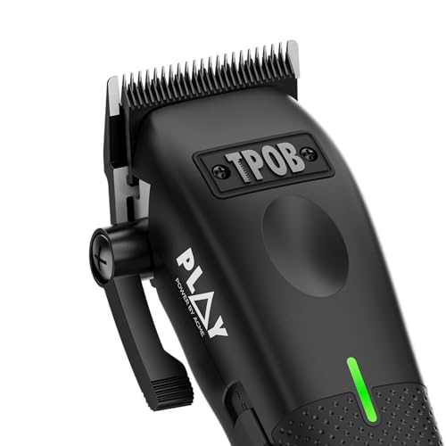 TPOB Play Barber Hair Clippers for Men 7500 RPM with Rubber Grips (Black 4 Pack) - color: Black 4 Pack