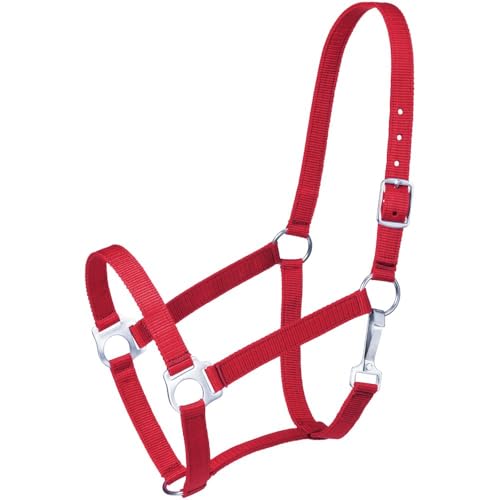 Tough1 Economy Yearling Halter - color: Red