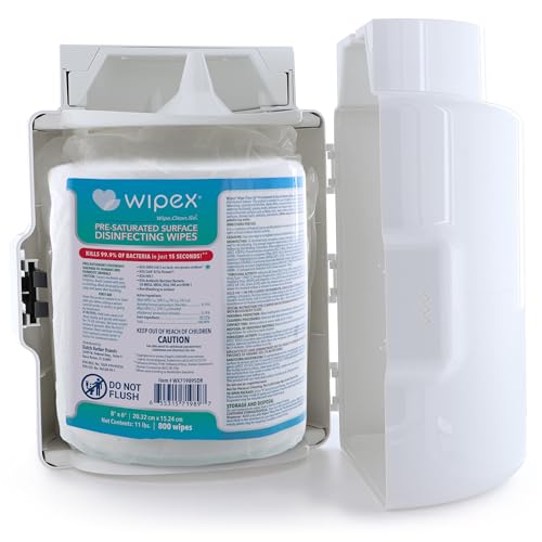 Wipex Disinfecting Wipes for Workout Equipment - EPA Registered Antibacterial Wipes for Commercial Gym, Studios and Fitness Surfaces - Commercial Refill Rolls for Dispensers, 800 Count, Pack of 2 - size: 800 Count (Pack of 2)
