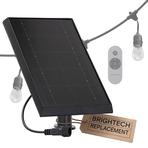 Brightech Ambience Pro Replacement Solar Panel - Compatible ONLY with Brightech 7W Solar-Powered Outdoor String Lights - Commercial Grade - 1 Solar Panel - size: 7W String Lights Brightech Only