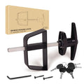 Shed Door T-Handle Lock Kit -Hurricom Includes 2 Keys, 2 Screws, Allen Wrench, 4-1/2" Stem, Shed Lock, Barn Door Lock, Playhouse Lock & Chicken Coop Lock (Black) - size: 4.5inch T