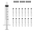 15 Pack 3ml Syringe for Liquid Without Needle,Syringe with Cap,Individually Wrapped,Measurement for Scientific Labs,Measuring Liquids,Pet Feeding,Oil or Glue Applicator (A 15 Pack 3ml) Straight Mouth - size: A 15 Pack 3ml