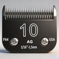 Detachable Steel Pet Dog Clipper Blades, Size-10, Compatible with Andis Cutting Length 1/16" | Size 10, Cut Length 1/16"(1.5mm), Pet Grooming Clipper Detachable Replacement Blade, Stainless Steel, Compatible Accessory - size: #10: 1/16" (1.5 mm) Black