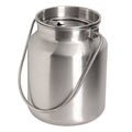 Lindy's Stainless Steel Seamless 1-Gallon Milk Jug, Milk Can, Milk Pail, Anti-Leak Liquid Storage Container with Tight Lid and Long Swivel Handle - size: 128 Ounces