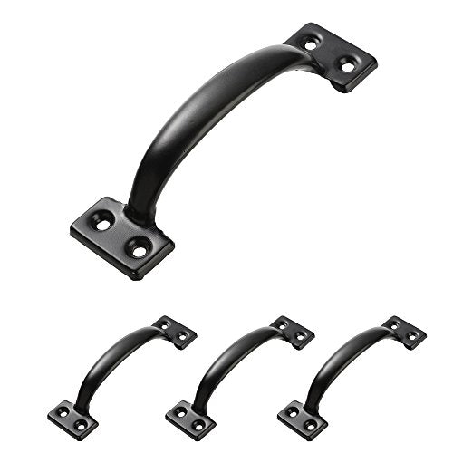 V171 6-1/2" Pulls in Black- 4 Pack - size: 6-1/2 inch 4 Pack
