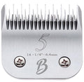 Detachable A Series 5 Blade Dog Grooming Skip Tooth Cuts Length 1/4" - 6.4mm Japanese High Carbon Steel Dog Clippers for Grooming | Detachable Clipper Blade 5 (Compatible A5 Series(B5) - color: 5 (1/4" or 6.4mm) Skip Tooth