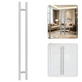 Ranbo 60" Door Pull Handle, 1.2mm 304 Stainless Steel, Brushed Nickel | 47-1/4" Hole Spacing, Fits 1/4"–3/4" Glass Doors and 1-3/8"–2-3/16" Wood Doors, for Entry, Commercial and Storefront Door - size: 60 inches/1.5 inches Cross Section Diameter