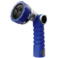 RESTMO Heavy Duty Hose Nozzle, Metal Garden Water Hose Sprayer | 7 Watering Patterns, Easy Thumb Control, On Off Valve, Leak Proof Nozzle Sprayer for Watering Plants, Washing Car & Pet - color: Blue