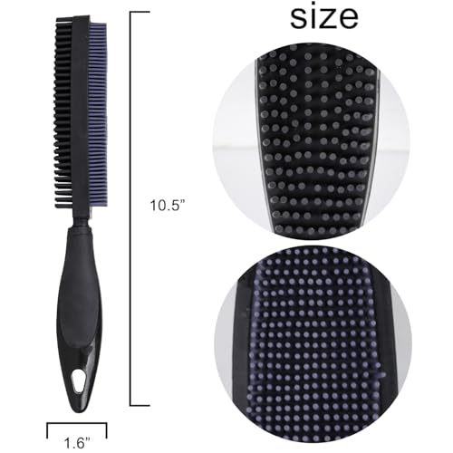 Premium Rubber Pet Hair Brush - Removes Hair from Couches & Pets' Coats B - color: black