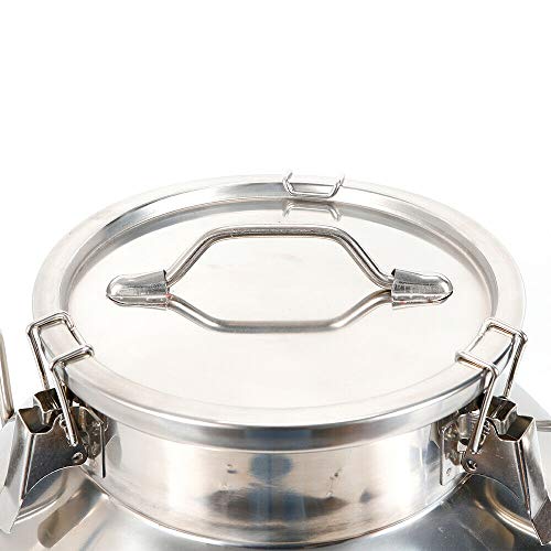 13 Gal Stainless Steel Milk Can 50L, Dairy Pot with Sealed Lid 304 Heavy Duty Bucket GDAE10 Liquid Storage Canister Oil Barrel Pail Jug Wine Tea Beer for Home Bar Kitchen Industry