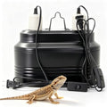 Dual Reptile Light Fixture with Independent Switches | Dual Deep Heat Lamps, UVB Light Fixture, Dome Heat Lighting Lamp Combo Kit, For Bearded Dragon, Iguana, Snake, Turtle Tank