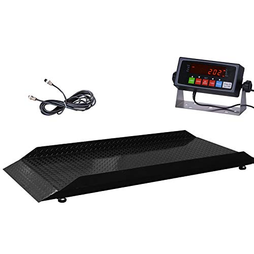 Large Farm Animal Scale/Digital Livestock Weighing Equipment, Capacity 4000 x 1 lb for Cattle, Horse, Goat, Cow, Alpaca, etc. (84x30)