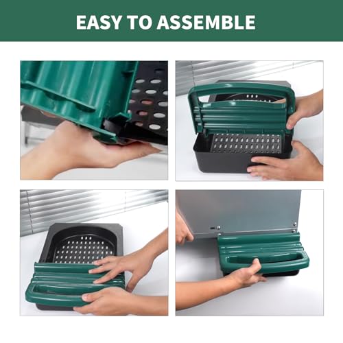Chicken Nesting Box Tray, Plastic Laying Box Tray for Chicken Nest Boxes