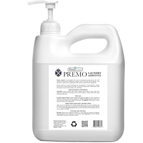 Premo Guard Bed Bug, Mite & Lice Natural Laundry Detergent Additive - size: 64 Fl Oz (Pack of 1)