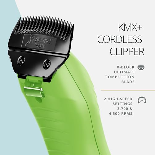 Wahl Pro Animal KMX Cord/Cordless Clipper, Competition Series | Clipper for Animal Fitting and Show Prep, Large Charging Cord and Quick Charge Capability, Durable Livestock Clipper
