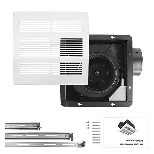 BV Bathroom Exhaust Fan 200CFM - 2.0 Sones, 6" Duct Collar, Rooms Up to 200 Sq. Ft.| Ventilation Fan, Stainless Steel - Ultra-Quiet & HVI 2100 - size: 200 CFM – Standard