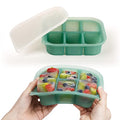 haakaa Silicone Baby Food Tray - Breastmilk Homemade Baby Food Mold - Baby Fresh Food Freezer Tray - Ice Cube Tray - - 4m+ Baby Toddler Kid - Pea Green - color: Pea Green, size: Medium