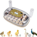 Egg Incubators for Hatching Eggs, for Chicken, Duck & Quail Eggs | | Hold 12-42 Eggs | Temperature & Humidity Control | Automatic Egg Turning | Egg Candler | 2 Water Bottles | Air Vents |