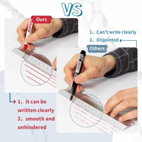 15 PCS Long Head Deep Hole Marker Pens,20mm Long Nib Marker,Longs Nose Markers,Waterproof Construction Markers Marking Tool,Permanent Marker Carpenter Ink marker Pens,Metal marking Pens,Yellow - color: 15PCS-20MM Yellow