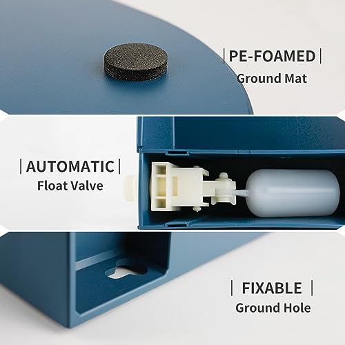 LESYPET Automatic Water Dispenser for Dogs, 68 oz Outdoor Dog Drinking Water Bowl for Chicken Livestock, Auto Filling Waterer for Pets & Livestock - size: 68 oz - Bowl