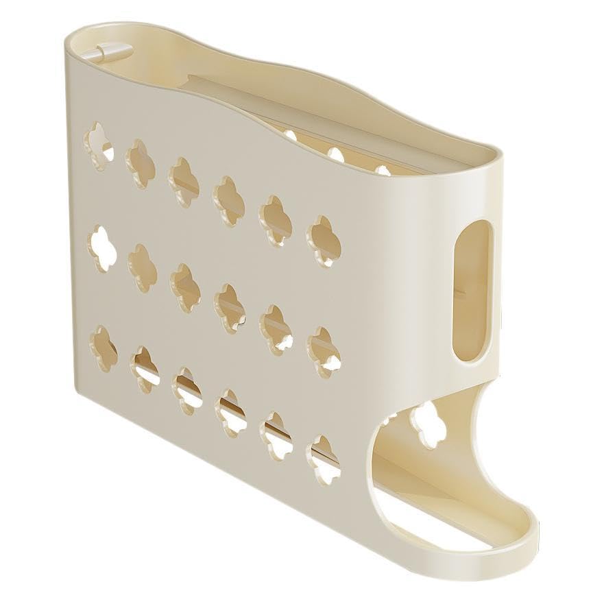 Rotating egg storage box, multi-layer kitchen egg rack, automatic egg roller, refrigerator side door egg tray