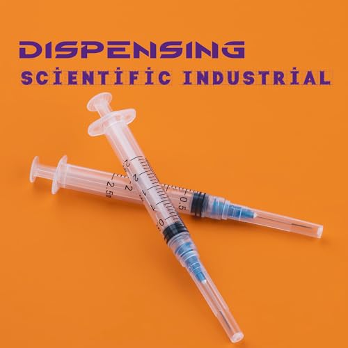 2.5ml Syringes with 23G 1 Inch Needles Luer Lock Syringe and Needle for Liquids, Individually Wrapped, Pack of 100 - size: 2.5ML-23G 1"