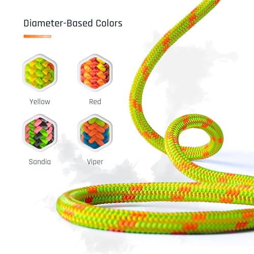 Pelican Rope 24-Strand 11.8 mm Arborist-Pro™ Rope – High Tensile Strength – Lightweight – Made in USA - color: Red, size: 300 ft