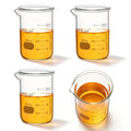 ULAB Scientific Glass Beaker Set, Vol. 250ml, 3.3 Borosilicate Griffin Low Form with Printed Graduation, Pack of 4, UBG1015 - style: Vol.250ml,Pack of 4