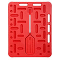 Danbark Livestock Sorting Panel with Paddle, Lightweight Animal Handling Equipment for Hogs, Sheep, Goats, Cattle, Portable Farm Fencing & Crowding Gate (Red, Medium 38x30")
