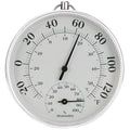 Indoor Outdoor Thermometer - Weather Dial Hygrometer Thermometer, No Battery Required Hanging Hygrometer for Wall, Table, Car, Greenhouse or Decorative, Round 4" in Diameter