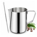 Milk Frothing Pitcher 20oz Standard 304 Stainless Steel Espresso Accessory | Dual inner outer scale marks, fits home barista latte art making & small café coffee milk frothing use - size: 20OZ