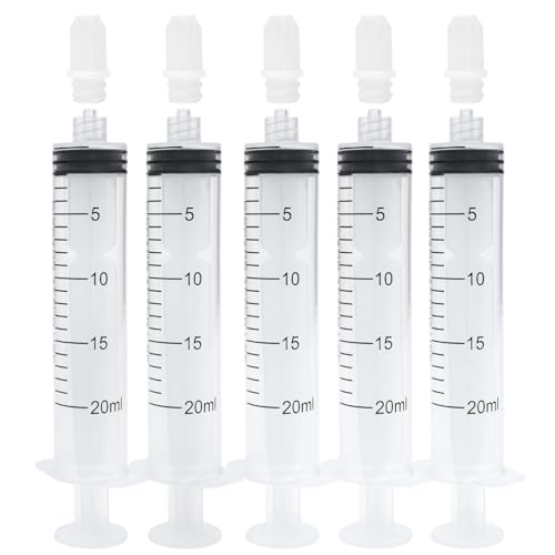20ml Syringes Without Needles, 20cc Luer Lock Syringe - Disposable Individually Wrapped(30 Pack) - size: 20ml