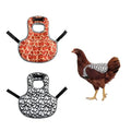 2 Pcs Chicken Saddles for Hens Chicken Apron Back Protector with Adjustable Strap Reusable with Wing Protector Feather Print