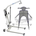 Electric Patient Lift - Rhino Lift with Manual Low Base - with Universal Divided Leg Shower Sling(Large), 450 lb. Weight Capacity. - color: Lift+shower U Sling, size: Large