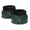 Shires Equestrian Equine Horse Arma Fleece Overreach Green Pony Bell Boots - color: Green, size: Pony