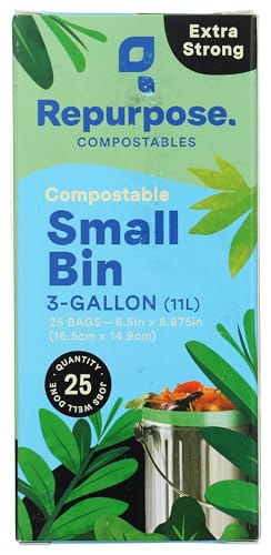 Repurpose Compostable 3 Gallon Food Scrap Bags, 25 CT